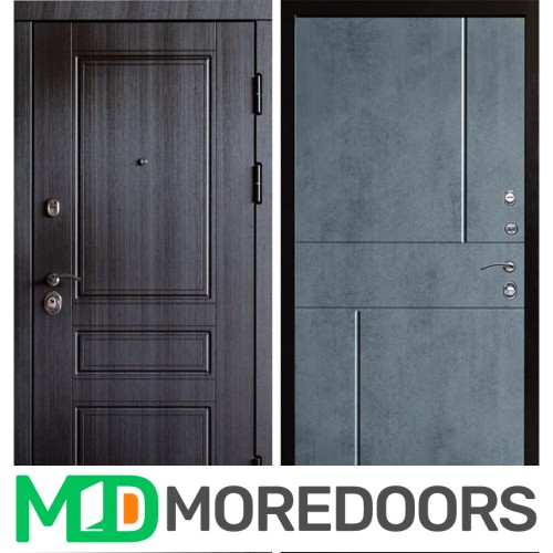 Металлическая Дверь Termo-door Орегон венге Горизонт бетон темный