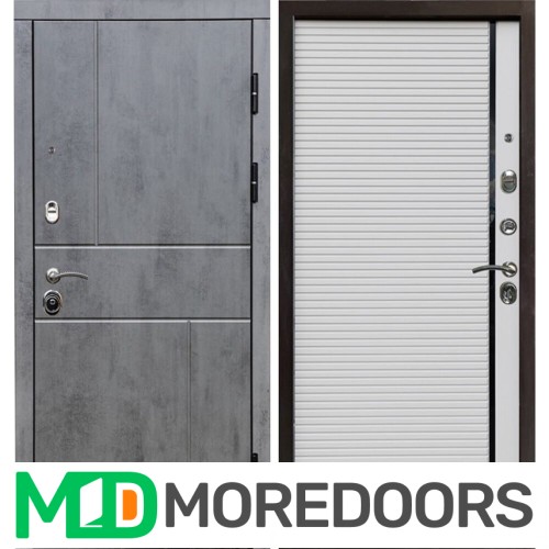 Металлическая Дверь Termo-door Вертикаль бетон porte white