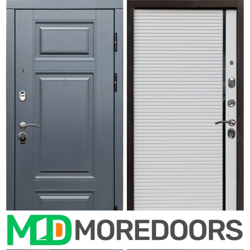 Металлическая Дверь Termo-door Премиум Grey porte white