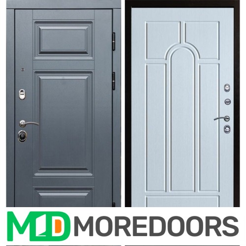 Металлическая Дверь Termo-door Премиум Grey Арка лиственница
