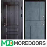 Металлическая Дверь Termo-door Термо Орегон венге Горизонт бетон темный