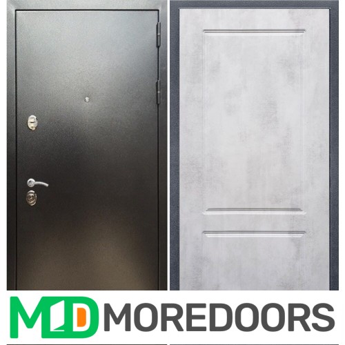 Металлическая дверь REX 5 (антик серебро) ФЛ-117 бетон светлый