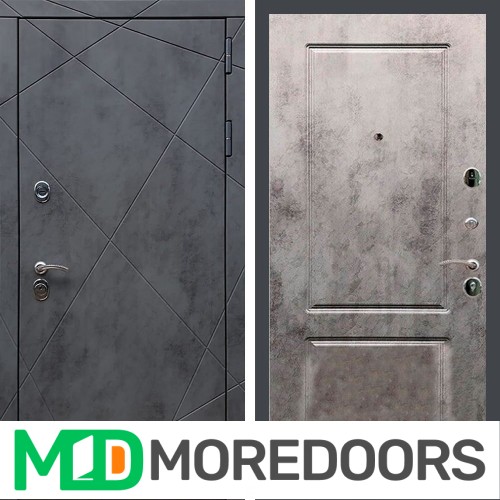 Металлическая дверь REX 13 Бетон ФЛ-117 бетон темный