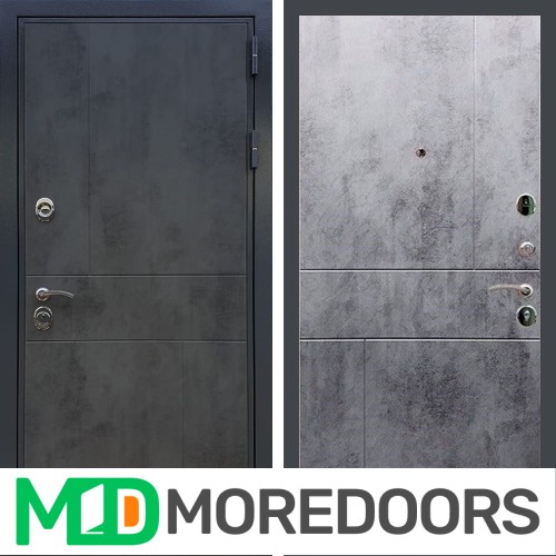 Металлическая дверь REX Премиум 290 бетон темный ФЛ-290 бетон темный