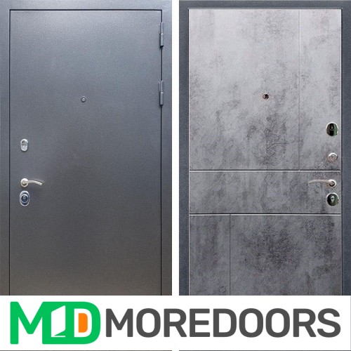 Металлическая дверь REX 11 Антик серебро ФЛ-290 бетон темный