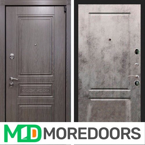 Металлическая дверь REX Премиум S ФЛ-117 бетон темный