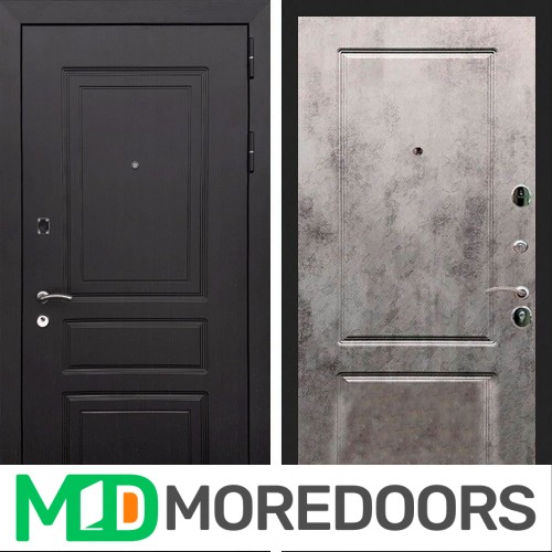 Металлическая дверь REX 6 Лондон Венге ФЛ-117 бетон темный
